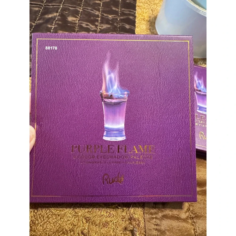 Rude Cosmetics Purple Flame 9 Color Eyeshadow Palette Cocktail Party Collection